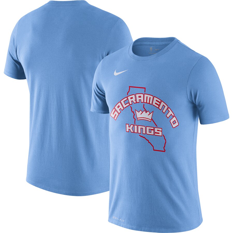 Men 2020 NBA Nike Sacramento Kings Blue 201920 City Edition Hometown Performance TShirt->nba t-shirts->Sports Accessory